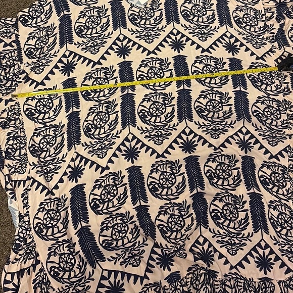 Navy and Cream Maxi Dress - Picture 10 of 14